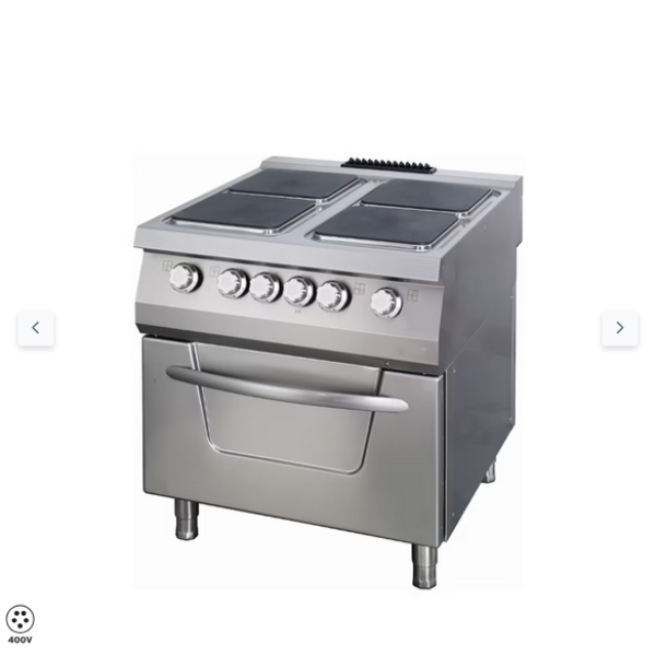  Σόμπα Premium - 4 καυστήρες - Ηλεκτρική - Διπλή μονάδα - 90cm Deep